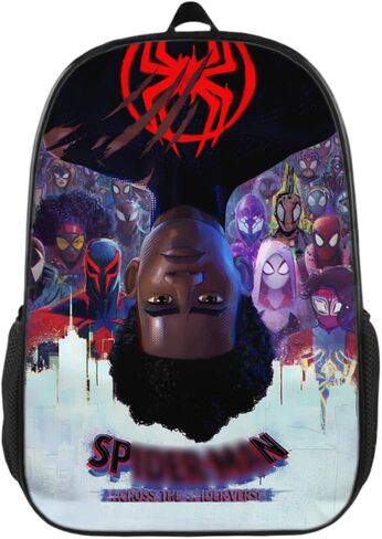 Anime Backpack Super Hero Backpack 17 Inch Elementary Middle School Laptop Backpack (white) in Saudi Arabia