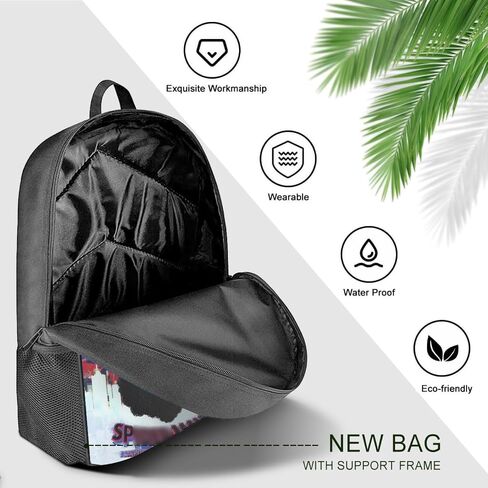 Anime Backpack Super Hero Backpack 17 Inch Elementary Middle School Laptop Backpack (white) in Saudi Arabia