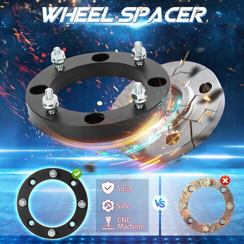 TadaMark 4x156 Wheel Spacers 1in Wheel Adapters Forged 4 Lugs fit for Kawasaki 300B Lakota 250 Mojave XT 250 Tecate Polaris Diesel Sportsman Ranger Xplorer RZR 131mm Bore with 3/8"-24 Studs 4pcs in Saudi Arabia