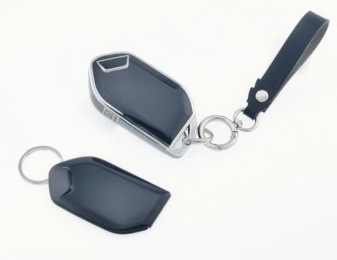 RUNZUIE 2Pcs TPU Smart Key Fob for 2023 2024 Kia ​​Telluride Key Fob Cover 5 أزرار (أسود/أبيض) in Kuwait