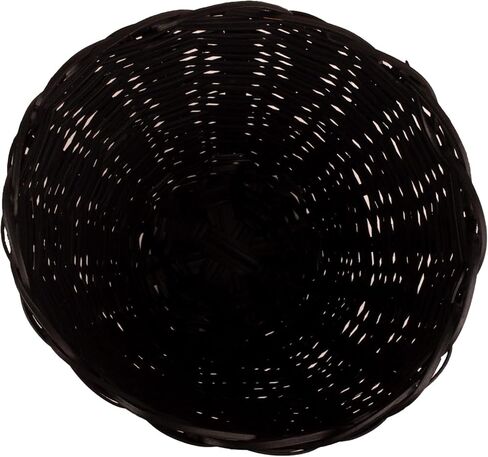 سلة مهملات مستديرة منسوجة من KAZI Essentials - سلة مهملات من الخيزران الطبيعي، صديقة للبيئة مصنوعة يدويًا على يد حرفيين أفارقة (دائرية، بني) in Kuwait