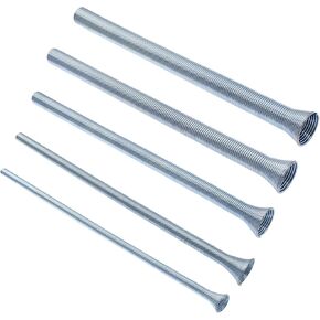 5 Pack Spring Tube Bender Set 1/4'', 3/8'', 1/2'', 5/8'' and 3/4'' for Copper, Aluminum and Thin Wall Steel Tubing Bender Kit, 13.78" / 350mm Length