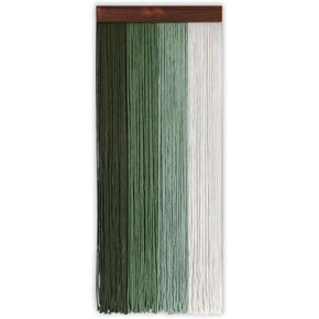 TANNCOY Boho Long Tapestry Unique Macrame Wall Decor Art Hanging Fabric Headboard Traditional Handmade Tie-Dye for Living Room, Bedroom, Home, Green