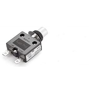 USA 14 Amp 98 Series Quick Connect Terminals Push-to-Reset Thermal Circuit Breaker with Transparent Waterproof Button Dust Cover (1 Pack)