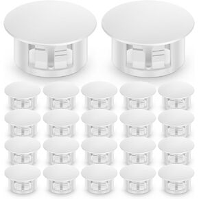 260PCS Grey Plastic Plugs Hole, Round PA66 Plug Furniture Hole Decorative Cover 8 Size 1/4" 5/16" 3/8" 1/2" 5/8" 3/4" 7/8" 1"