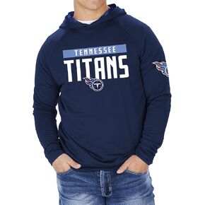 Zubaz Men's NFL Team Color Hoodie with Viper Print Details, Tennessee Titans, XX-Large