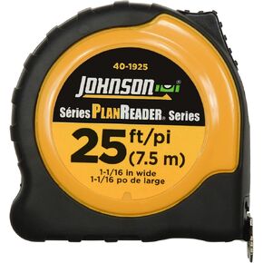 Johnson Level & Tool 40-1925 25' x 1-1/16" PlanReader® Inch/Metric Power Tape