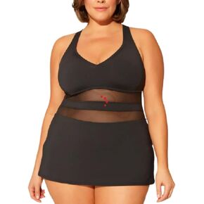 Blue by Rod Beattie Plus Size Cross-Back Swimdress Women's Swimsuit in Kuwait