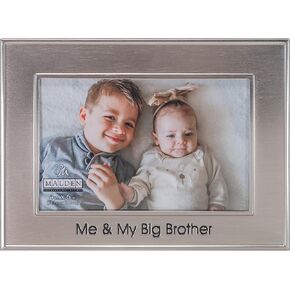 تصميمات Malden International مقاس 4 × 6 Me & My Big Brother، لمسة نهائية معدنية من البيوتر، حدود إطار داخلية وخارجية أفقية