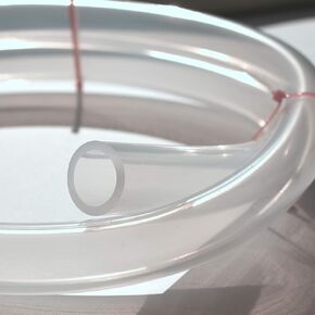 Pure Silicone Tubing - 3/4" ID x 1" OD - High Temp Kink-Free Hose Tube 500F (3 Feet)