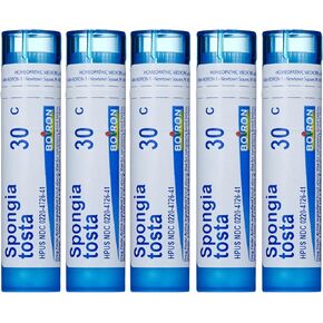 Boiron Spongia Tosta 30C (Pack of 5), Homeopathic Medicine for Croupy Cough