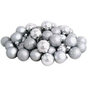 Red Christmas Ornament Balls,WISH HALLY WOOD 23pcs 1.57nch Mini Christmas Tree Decoration Ornaments for Christmas's Day, Holidays,Party (4cm, Red)