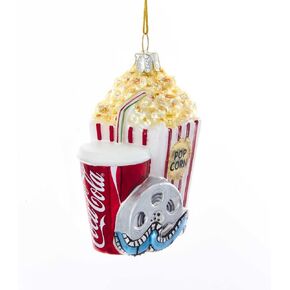 Kurt S. Adler Kurt Adler 3.25" Coca Cola at The Movies Glass Ornament
