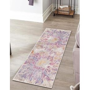 Unique Loom Deepa Collection Area Rug - Imersion (Runner 2' 0" x 6' 0", Multi/ Ivory)