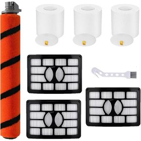 Roller Brush Filter Replacement Parts Kit for Shark ZU780 ZU782 ZU782NP ZU785 Rotator Pro DuoClean Lift-Away Vacuum Acessories, Part # 1395FC831 XFF500 XHF500