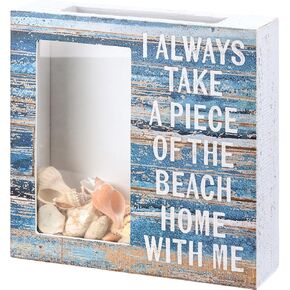 Primitives by Kathy I Always Take A Piece Of The Beach Home With Me Home Décor Shell Holder