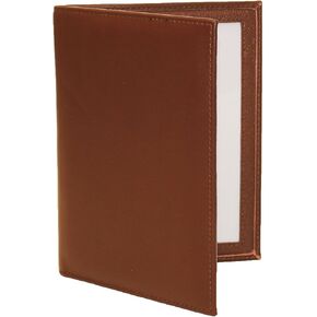 Double 4x6 Portrait Leather Picture Frame - Cognac
