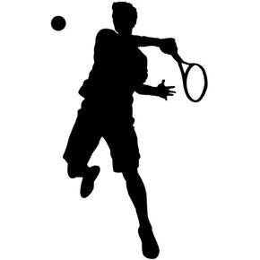 Tennis Wall Decal Sticker Decal Stickers and Mural for Kids Boys Girls Room and Bedroom Tennis Sport Wall Art for Home Decor and Decoration 36X58Cm