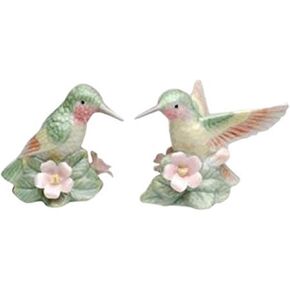 StealStreet SS-CG-96228 Green Hummingbirds with Multi-Colored Wings Salt and Pepper Shakers, 3 1/8'' X 2 1/4'' X 21/2''h
