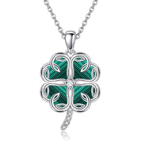 URONE Black Rose Necklace Sterling Silver Rose Infinity Pendant Necklace Rose Valentine's Day Jewelry Gifts for Women