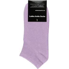 Women's Dress Socks Solid Colors COTTON Blend Low Cut No Show Sock