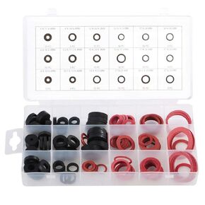 141 Pieces Universal Rubber O-Ring,18 Sizes Hydraulic Plumbing Gaskets Seals O Rings Assortment Kit for Cylinders,Valves,Pumps,Cars,Bearing Repair
