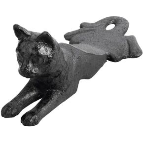 Esschert Design Door Wedge Cat, Black, 2.5''H (LH130)