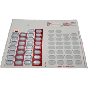 12 Pack 30 Day Single Dose Cold Seal Medication Blister Pack, Just Fill and Seal Disposable Blisters for Pill, Medicine and Vitamins