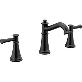 Moen T6405BL Belfield Two-Handle Widespread Bathroom Faucet Trim Kit, Valve Required, Matte Black
