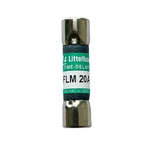 New FLM 20A FLM020 FLM-20 FLM-20A 250Vac Time Delay Fuse, Pack of 10