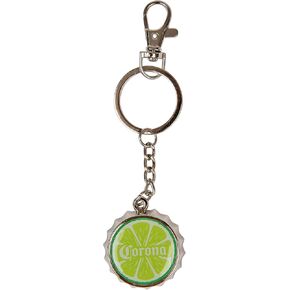 Corona Extra Lime Wedge Bottle Opener Keychain, Green, One Size