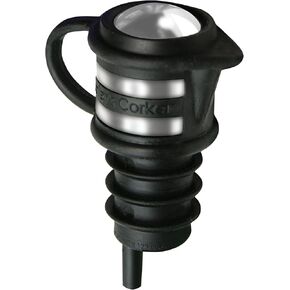 Haley's Corker Platinum Wine Stopper, Black
