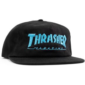 قبعة Thrasher Mag Logo Snapback، أسود/أزرق، مقاس واحد in Kuwait