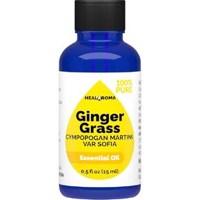 Ginger Grass Essential Oil 15 ml - 0.5 oz - Pure & Natural