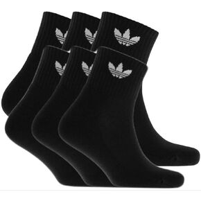 Adidas Originals Men's Socks 6 Pair Quarter Crew Socks, No Color, Size No Size