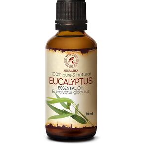 Eucalyptus Essential Oil 1.7 Fl Oz - Eucalyptus Globulus - 100% Pure Eucalyptus EO for Freshen Rooms - Home Fragrances - Aromatherapy - Diffuser - Aroma Lamps - Making Candles - Scented Oils