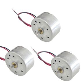 3Pcs 5V 6000RPM DC Motor Mini Electric Motor with Wire for DIY Model, Science Experiments