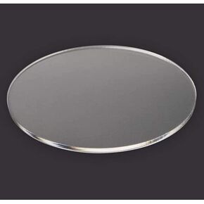 Acrylic Circle Plexiglass Disc 1/4" Thick - You Choose The Size (1/4" x 8", 1)