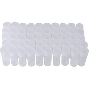 Yosoo 5ml Sample Bottles Plastic Small Storage Vial Liquid Powder Container for Lab 50 Pcs