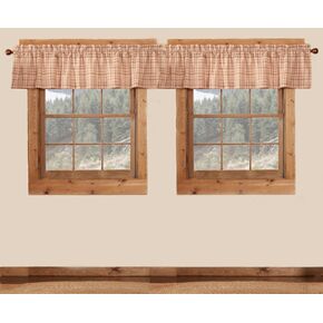 VHC Brands 2 Pieces Tacoma Valance Curtains (2 Panels, 16x72)