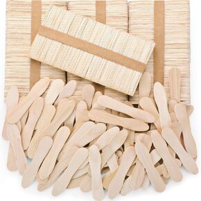 Nuogo 1500 Pcs Wooden Ice Cream Sample Spoons Bulk Disposable Honey Gelato Tasting Sticks Mini Wood Chocolate Hot Cocoa Summer Essential Stick Small Wedding Dessert Spoon for Sampling, Craft, 3 Inches