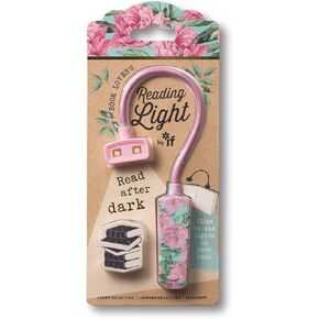 IF Book Lover's Reading Light - Floral, Pink