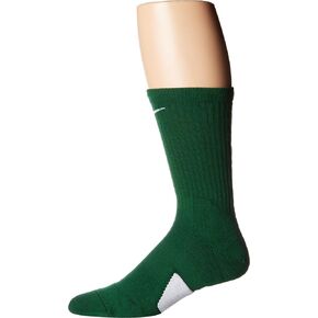 Nike Elite Men's Basketball Crew Socks X-Large (Fits Shoe Size 12-15) SX7626-341 Green, White