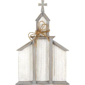 العلامات التجارية الإبداعية Faithworks-Rustic Style Wood Wall Art، 10 × 15 بوصة، الكنيسة in Kuwait