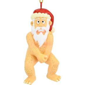 Tree Buddees Funny Naked Santa Claus Inappropriate Christmas Ornaments