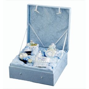 Kurt Adler NB0017G Noble Gems Glass Baby Girl Ornament, 4 Piece Set for Christmas
