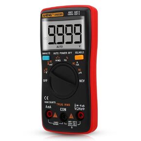 Jeanoko Handheld Digital Multimeter AN8009 9999 Counts Digital Multimeter True RMS AC/DC Voltage Electronic Meter