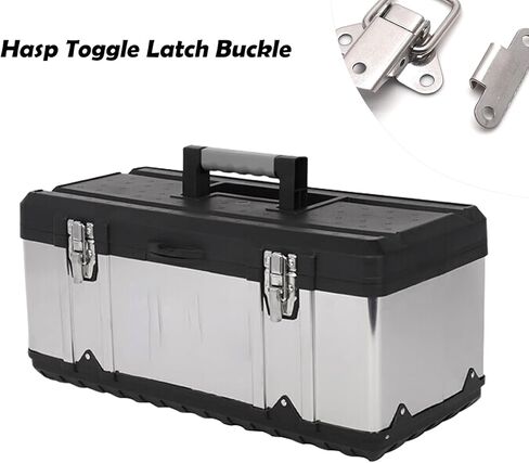 5 قطع بمشبك تبديل مزلاج من الفولاذ المقاوم للصدأ لحقيبة المجوهرات صندوق خشبي مع مسامير (فضي، 40 × 50 مم/1.6 × 2 بوصة) in Kuwait