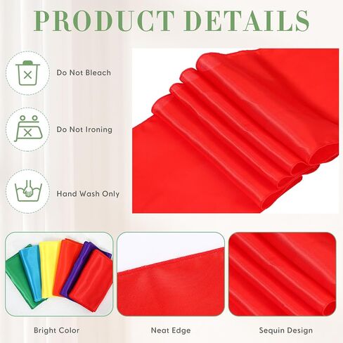 36 قطعة من مفارش طاولة الساتان بألوان متنوعة من Newwiee، مقاس 30.48 سم × 25.4 سم، مفرش طاولة حفلات طويل من الحرير لطاولة حفلات الزفاف وحفلات التخرج وحفلات أعياد الميلاد وحفلات العشاء وديكورات البوفيه in Kuwait