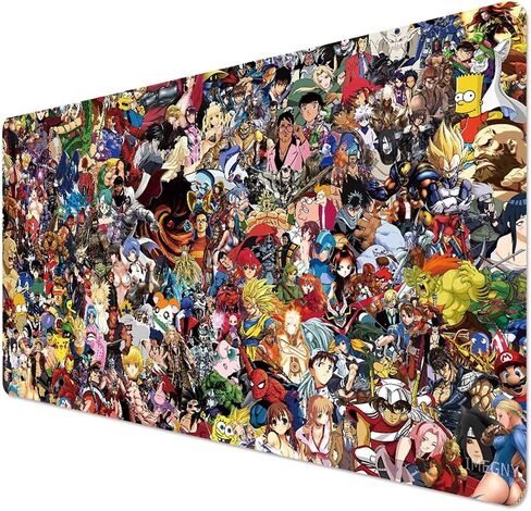 Large Gaming Mouse Pad, Extended XXL Desk Pad & Non-Slip Rubber Mat for Mice and Keyboard with Stitched Edges in Kuwait